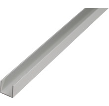 Alu U profil, stříbrný elox, 12x8,6x12x1,3mm, 1m-thumb-0