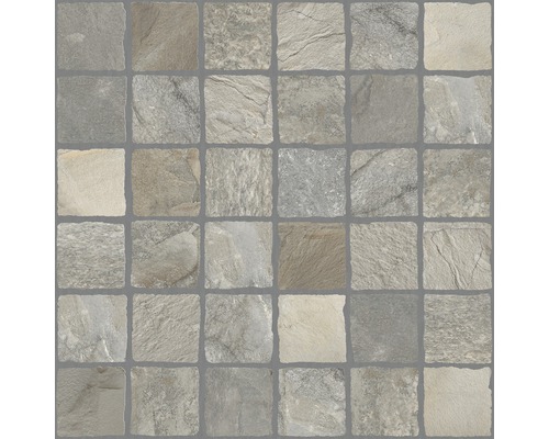Keramická dlažba Flairstone 60x60x2 cm Piazza Luserna Čtvercové dlaždice se vzhledem kamene na podlahu a stěnu