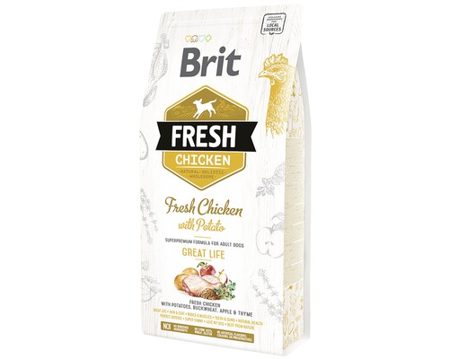Granule pro psy Brit Fresh Chicken Adult 2,5 kg