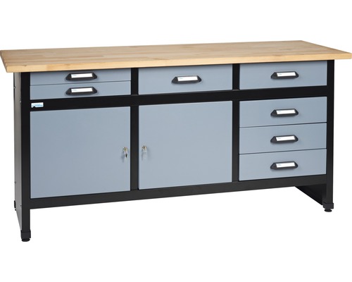 Pracovní stůl Küpper 1700x840x600 mm, 7 zásuvek Pracovní stůl Küpper 1700x840x600 mm, 7 zásuvek