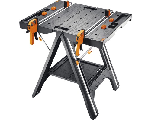 Pracovní stůl se svorkami pro dílenské práce