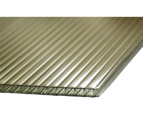 Polykarbonátová deska dutinková 4x1050x2000 mm bronzová Plastová deska s voštinovou strukturou