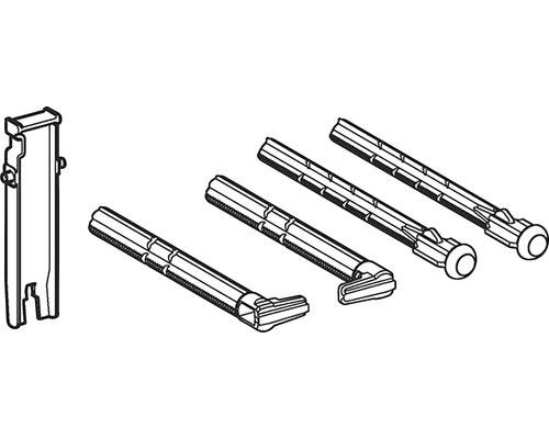 Nábytkové kování a hmoždinky pro montáž nábytku
