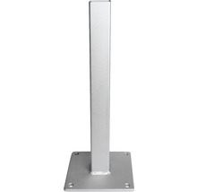 Kovový sloupek se čtvercovou základnou pro upevnění