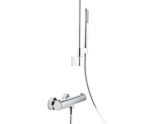 Nástěnná sprchová baterie s ruční sprchou a sprchovou tyčí