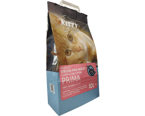 Hrudkující stelivo pro kočky Kitty Star''s, 10 litrů