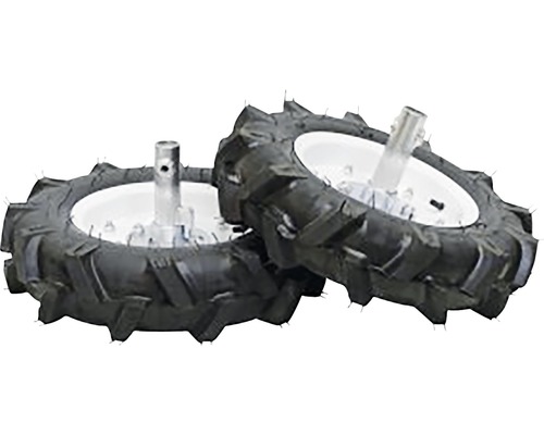 Dvě polní pneumatiky pro motorové kultivátory