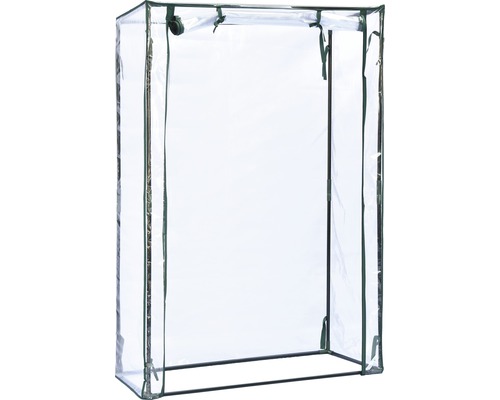 Regál pro skleník s transparentní fólií
