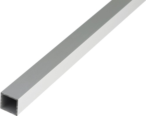 Alu čtyřhrannýprofil 30x30x2mm délka 1m stříbrný elox Hranatá trubka z hliníku