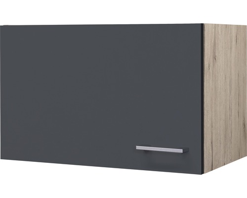 Kuchyňská skříňka horní s dvířky Flex Well Tiago šířka 60 cm čedičová šedá Závěsná skříňka s dvířky a úchytkou