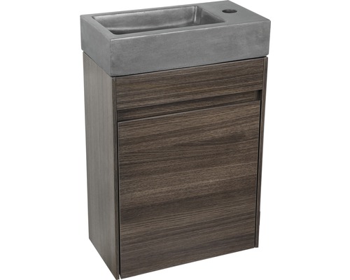 Skříňka pod umyvadlo s betonovým umyvadlem do koupelny