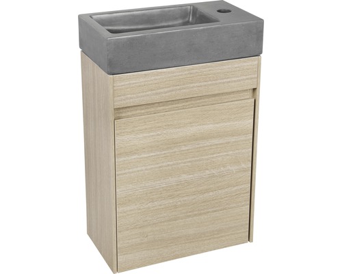 Skříňka pod umyvadlo s betonovým umyvadlem