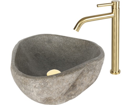 Umyvadlo z kamene s baterií