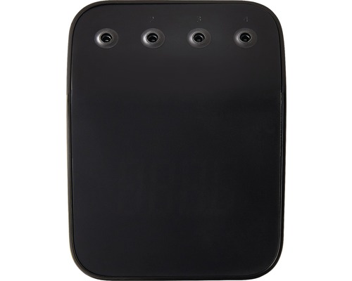 Černá připojovací krabice se čtyřmi porty