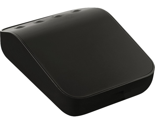 Černý WiFi hub pro automatizaci domácnosti