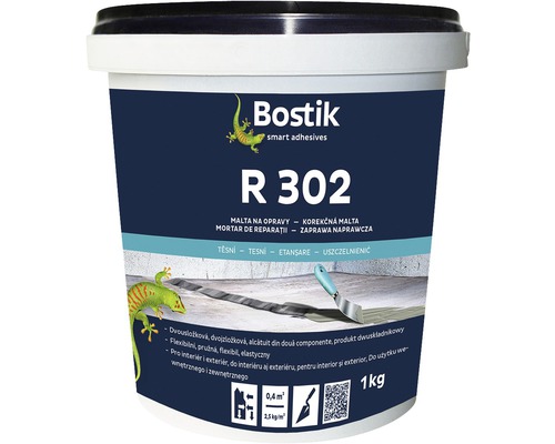 Kbelík opravné malty R 302 od společnosti Bostik, obsah 1 kg