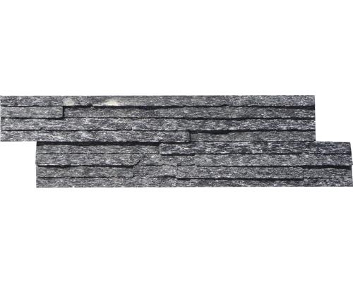 Obkladový kámen Quarzit černý Slimline 10x40cm