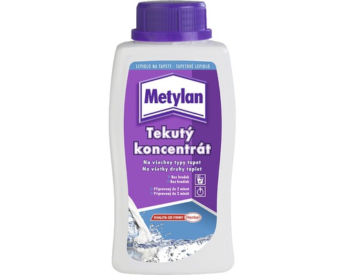 Lepidlo na tapety Metylan Tekutý koncentrát 500 g Metylan tekutý koncentrát lepidla na tapety v lahvi