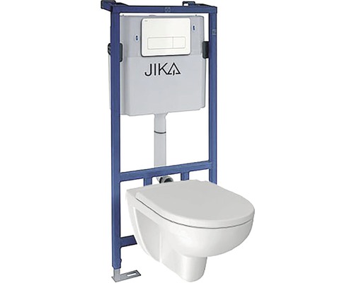 WC modul JIKA LYRA PLUS set splachovacího tlačítka, závěsného WC a duroplastového sedátka H86043820000005