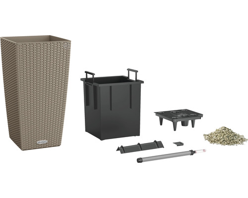 Květináč se zavlažovacím systémem a příslušenstvím