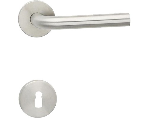 Nerezová klika dveří s klíčovou rozetou