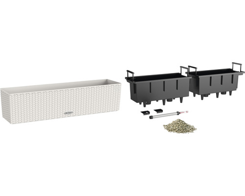 Květináč s zavlažovacím systémem a příslušenstvím