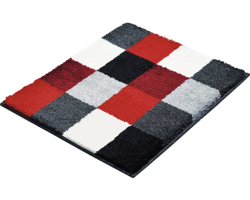 Čtvercový koberec s kostkovaným vzorem