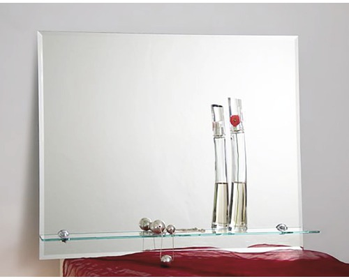 Zrcadlo do koupelny Milano 50 x 60 cm s poličkou