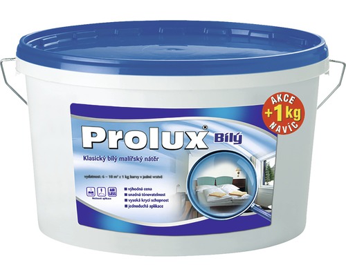 Barva na zeď Prolux Bílý 7,5 kg + 1 kg zdarma