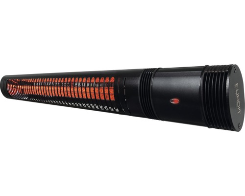 Černý terasový ohřívač pro venkovní použití