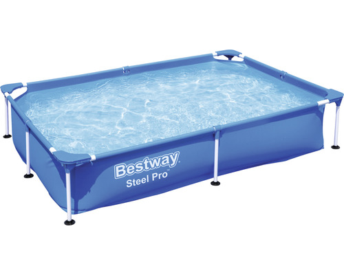 Obdélníkový bazén Bestway Steel Pro naplněný vodou