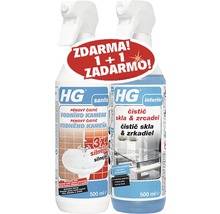 Dvě lahve čisticího prostředku HG s akcí zdarma