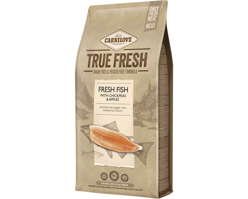 Granule pro psy Carnilove TRUE FRESH Fish Adult 11,4 kg Carnilove True Fresh suché krmivo s rybou pro dospělé psy všech plemen