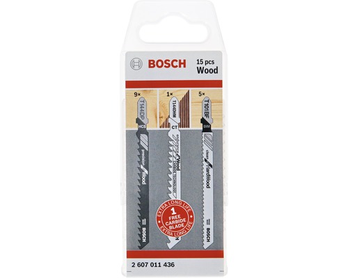 Sada pilových plátků Bosch 15 ks