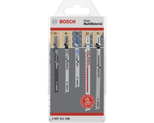 Sada pilových listů do přímočaré pily Bosch MultiMaterial, 15 kusů