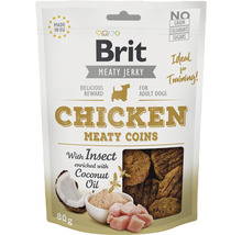 Pamlsky pro psy Brit Jerky Chicken & Insect Meaty coins 80 g