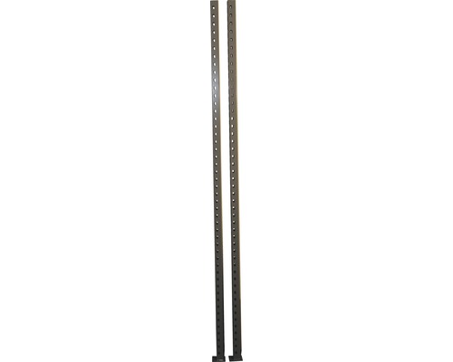 Noha pro zátěžový kovový regál INDUSTRIAL, 1960x40x40 mm, 2 ks