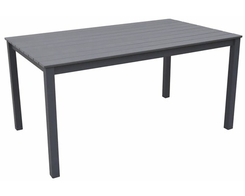 Zahradní stůl CALVIN 150 x 90 x 74 cm šedý/antracit