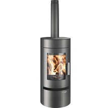 Krbová kamna s prosklenými dvířky a kouřovodem