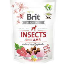 Pamlsky pro psy Brit Care Crunchy Cracker Insects with Lamb enriched with Raspberries 200 g