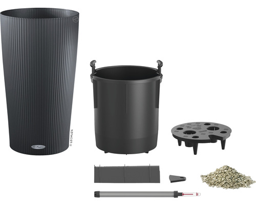 Květináč Lechuza Classico 43 se zavlažovacím systémem a příslušenstvím