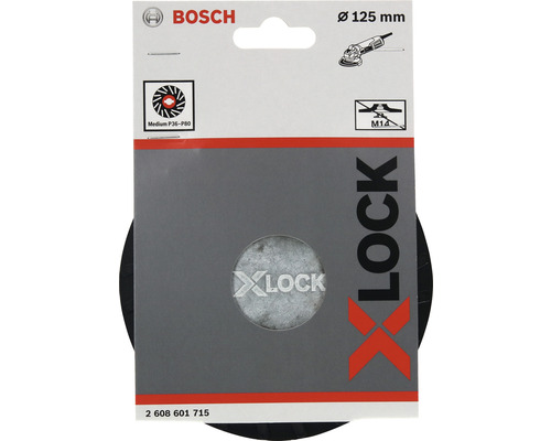 Brusný lamelový kotouč Bosch X-Lock, zrnitost P36 až P80, průměr 125 milimetrů