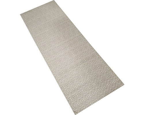 Běhoun Outdoor šedý kosočtverce 75x200 cm