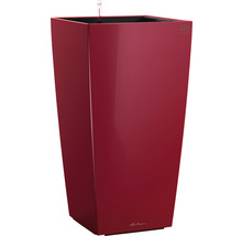 Vysoký, čtvercový květináč z plastu