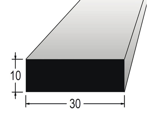 Hranolek obdélníkový 10 x 30 x 900 mm dub