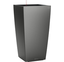 Vysoký šedý květináč se zavlažovacím systémem