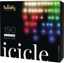 Světelný řetěz Twinkly Icicle se 190 RGBW LED, speciální edice, balení produktu