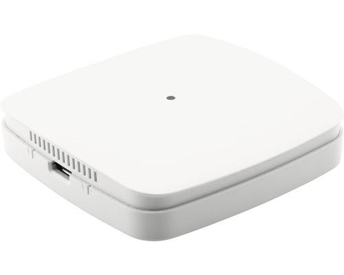 Bílá chytrá domácí centrála s USB portem