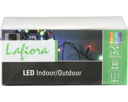 LED světelný řetěz pro vnitřní i venkovní použití, 40 LED, délka 5,85 metru