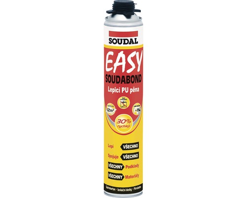 Lepicí pistolová pěna Soudal Soudabond Easy 750 ml Soudal Easy Soudabond lepicí PU pěna dóza